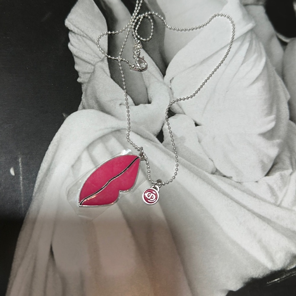 New Authentic Dior Pendant with Lip Charm & CD mini Charm.